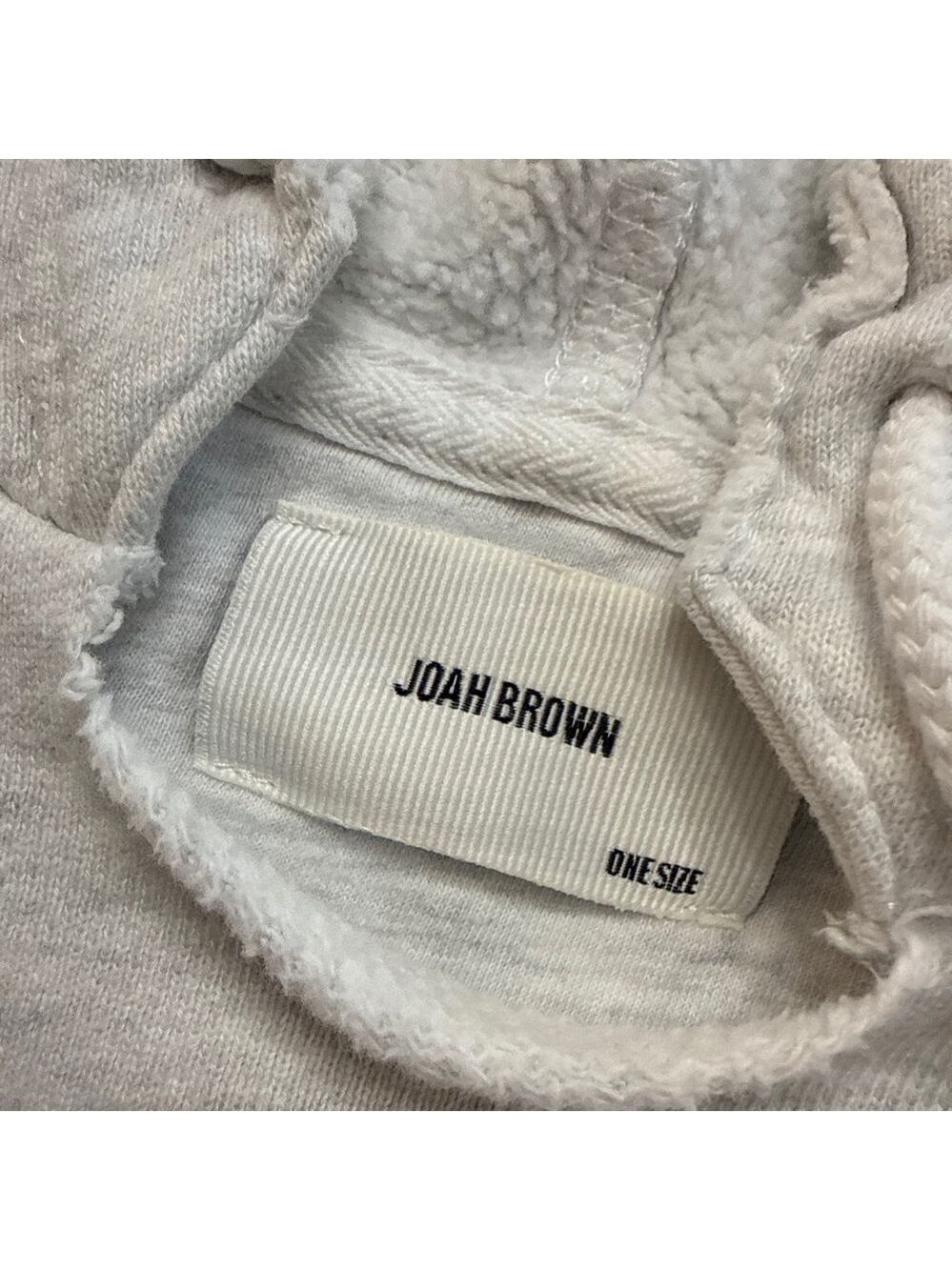 JOAH BROWN Pearl Grey French Terry Lounge Set Cropped Hoodie Joggers - Picture 7 of 16